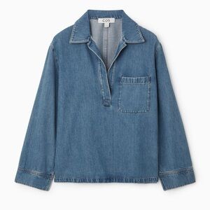 COS V-Neck Denim Top - Never Worn (Matching Pants Available)